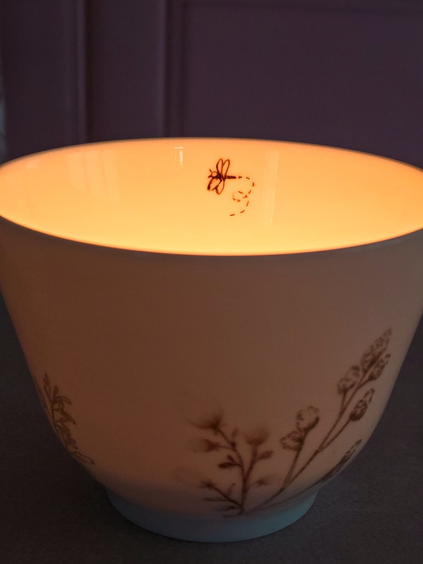 PRECOMMANDE - Tasse Japonaise "Bucolique" en porcelaine fine et translucide