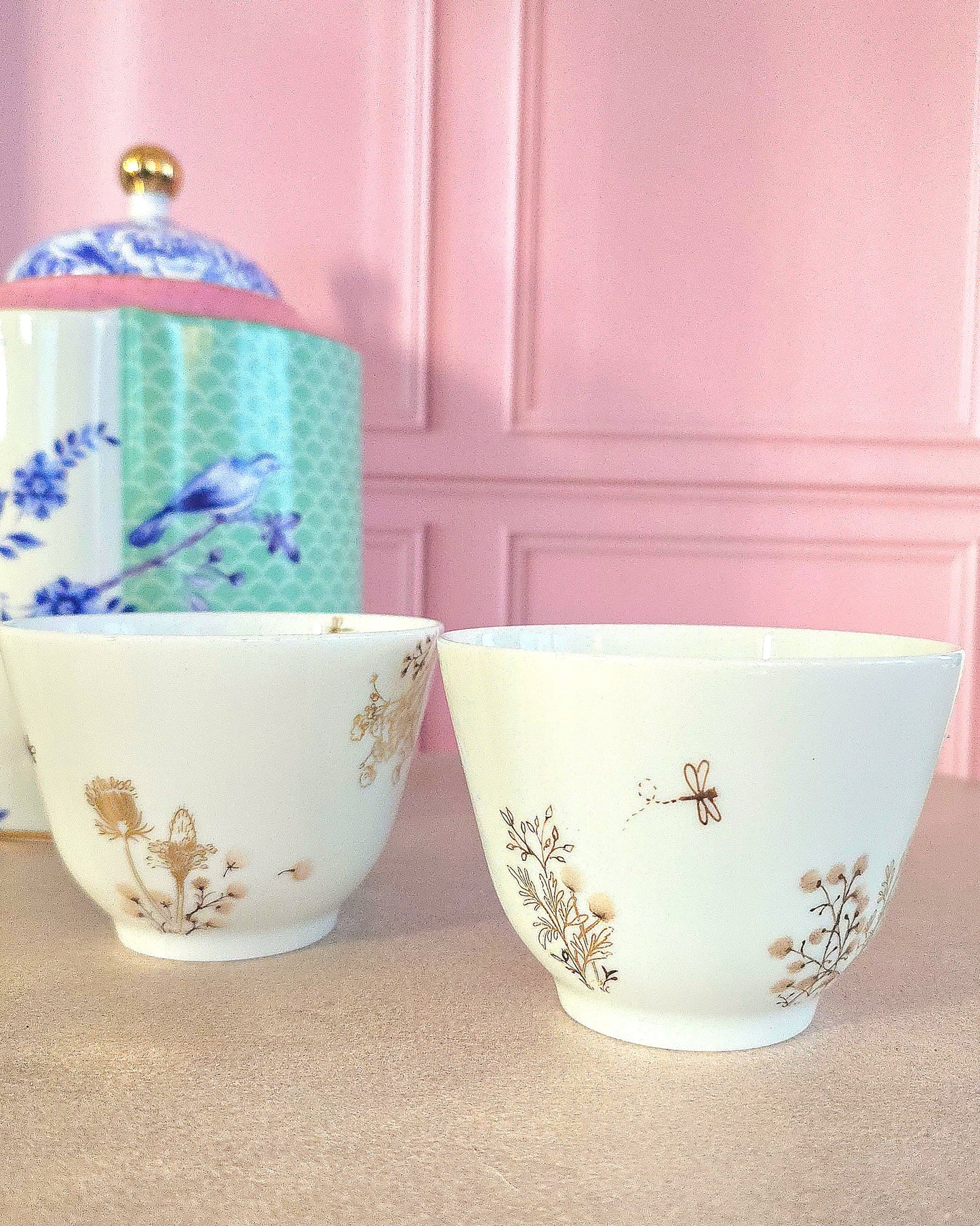 PRECOMMANDE - Tasse Japonaise "Bucolique" en porcelaine fine et translucide