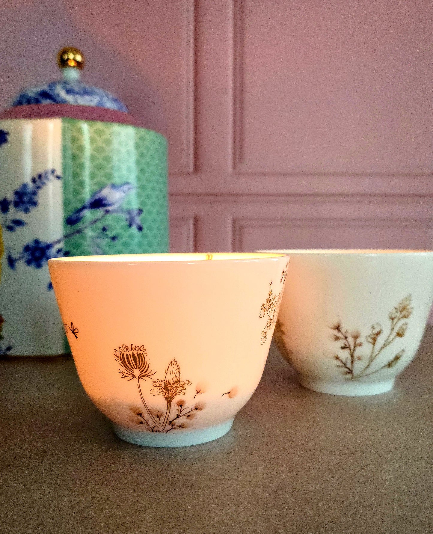 PRECOMMANDE - Tasse Japonaise "Bucolique" en porcelaine fine et translucide