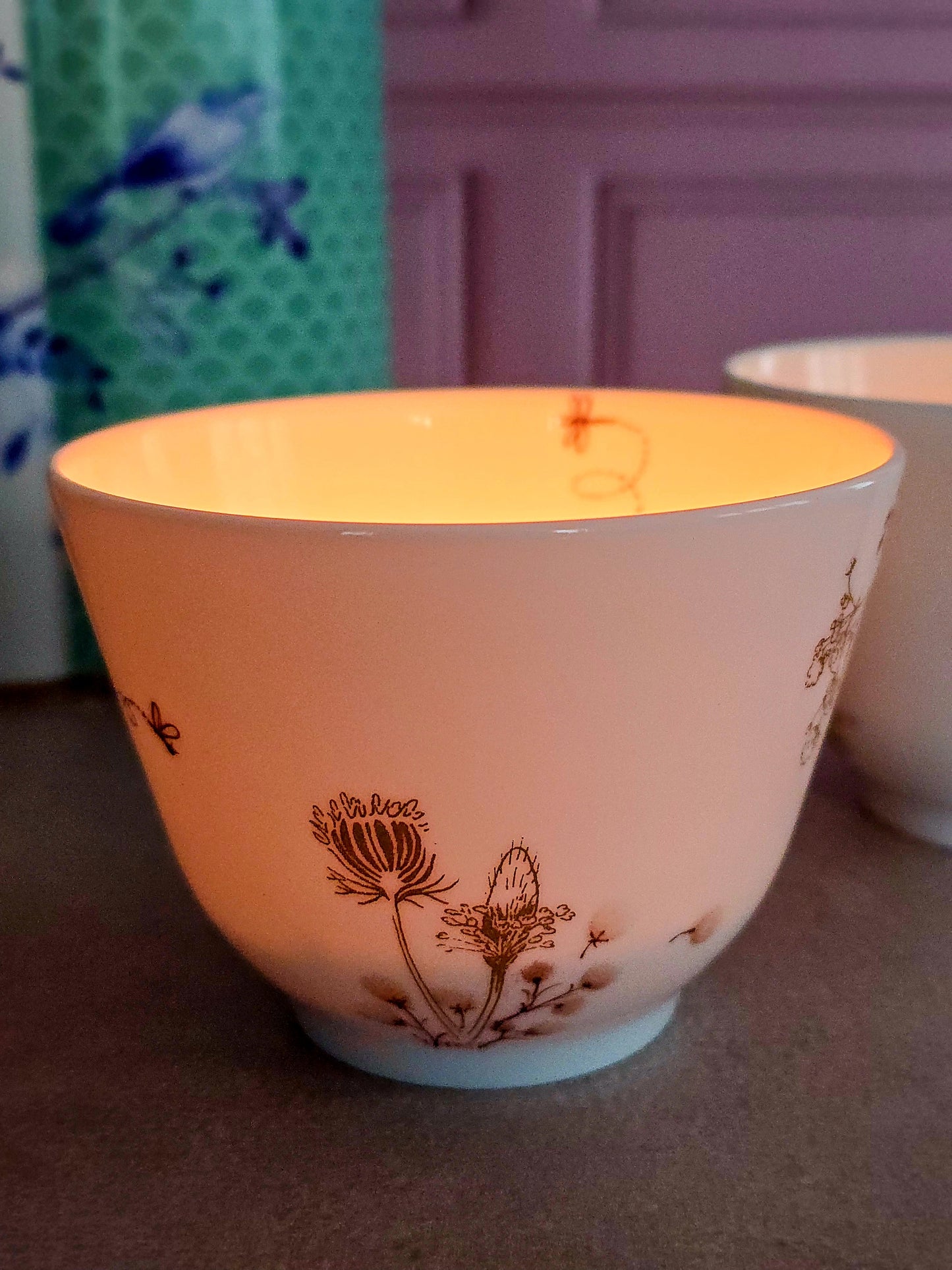 PRECOMMANDE - Tasse Japonaise "Bucolique" en porcelaine fine et translucide